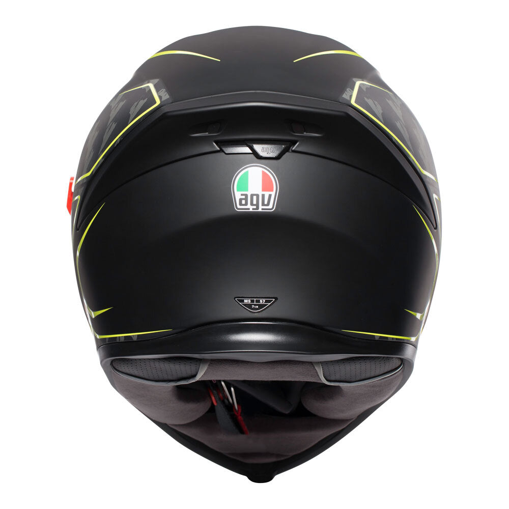 AGV K5 S - TORNADO MATT BLACK/YELLOW FLURO MS