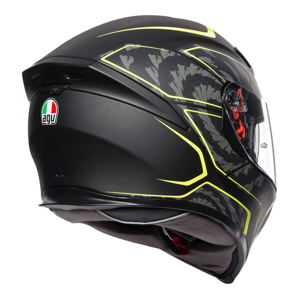 AGV K5 S - TORNADO MATT BLACK/YELLOW FLURO MS