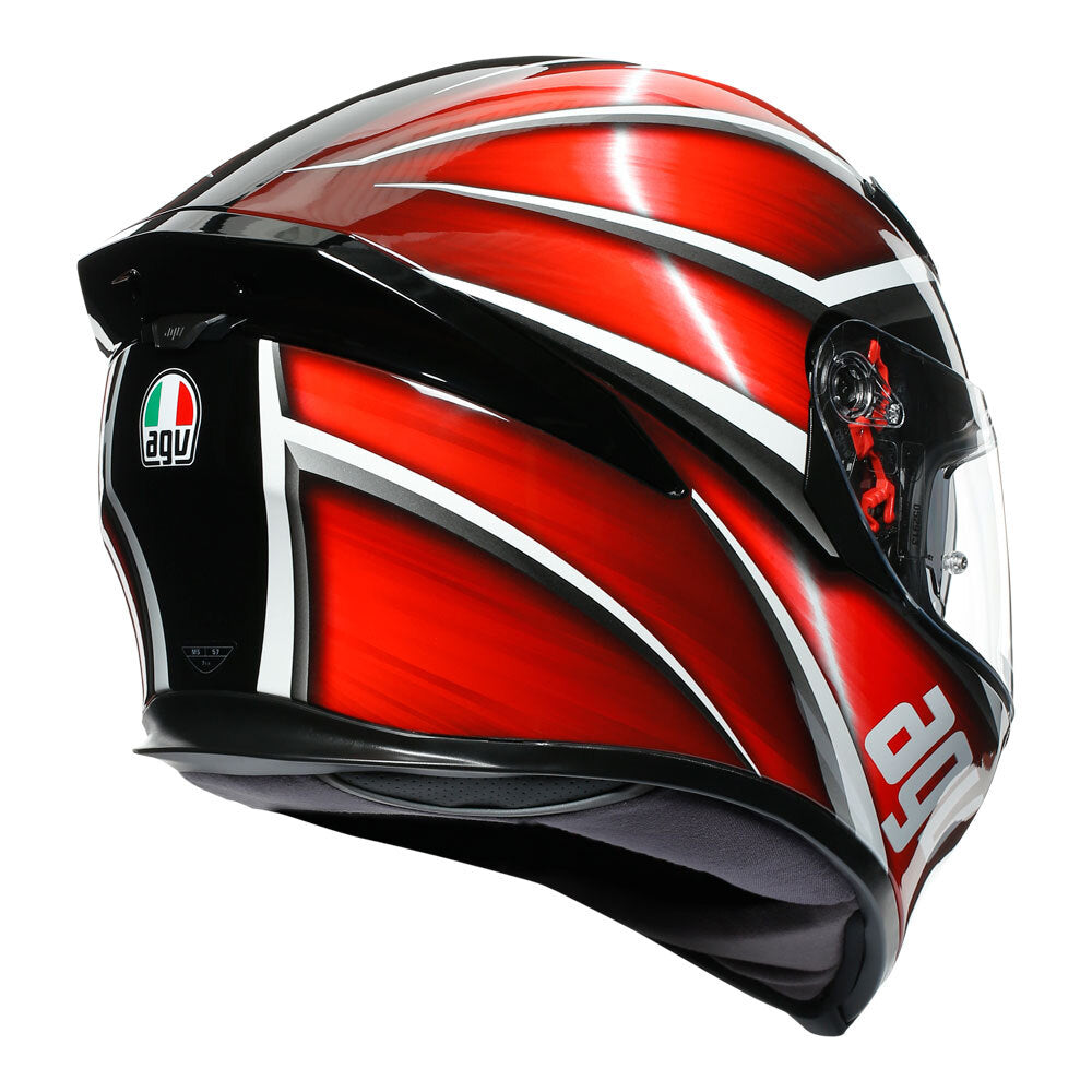 AGV K5 S - TEMPEST BLACK/RED XS