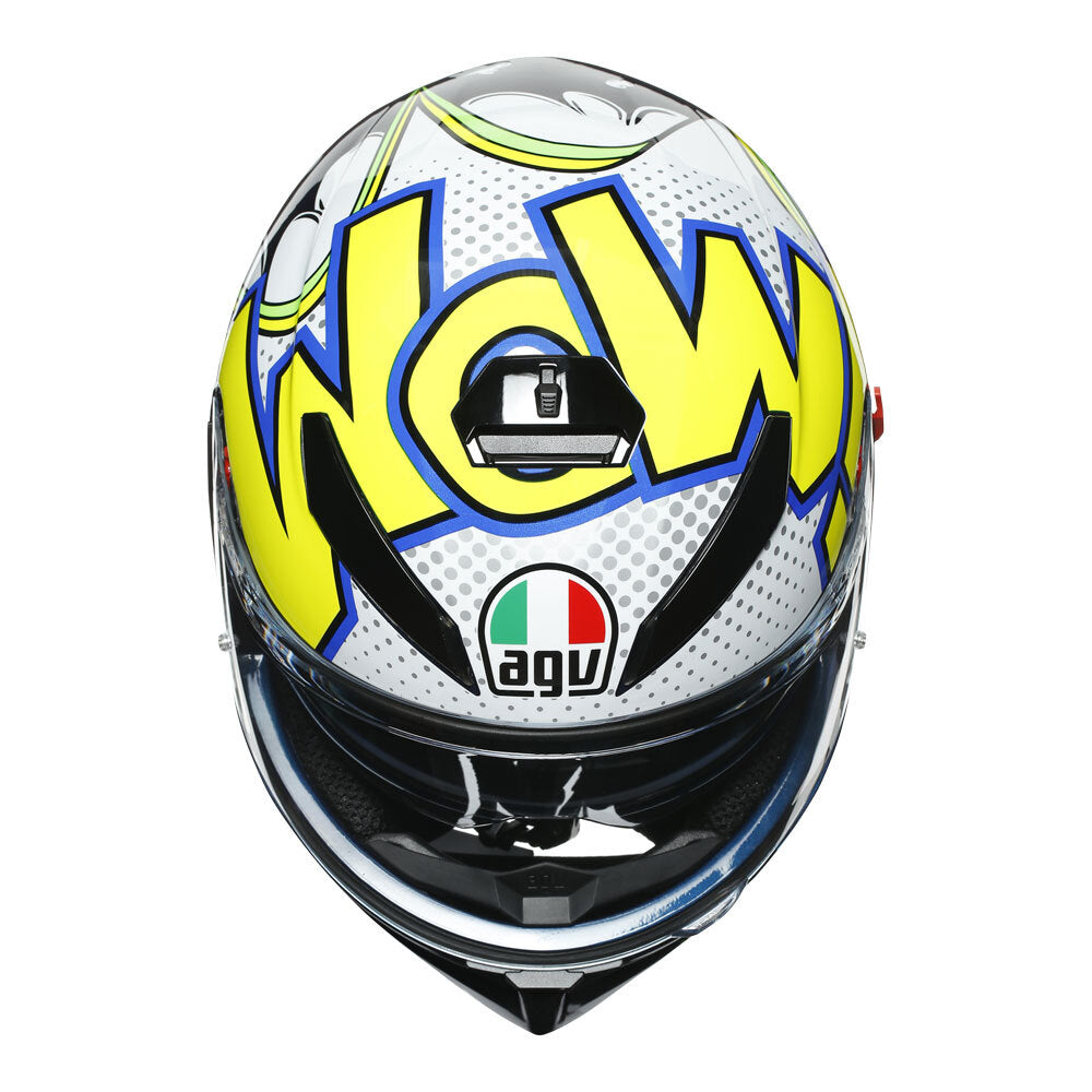 AGV K3 SV - BUBBLE BLUE/WHITE/YELLOW FLUO ML