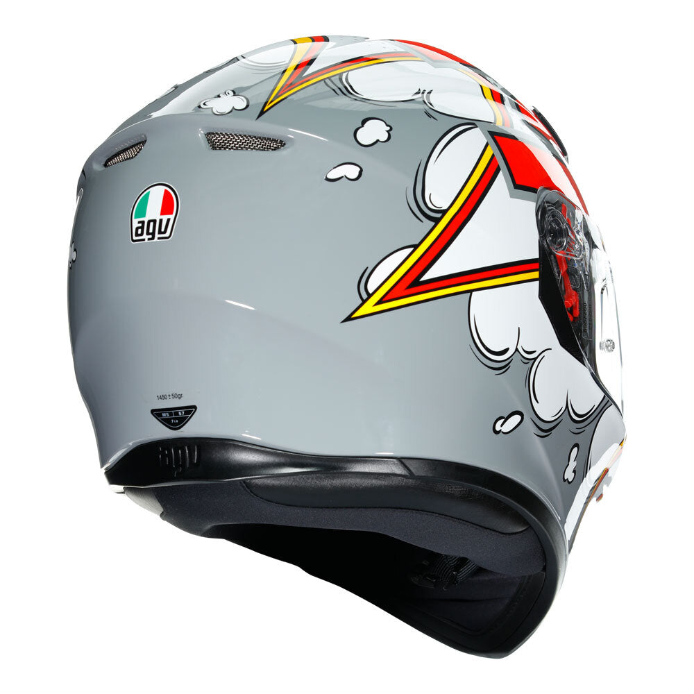 AGV K3 SV BUBBLE GREY/WHITE S