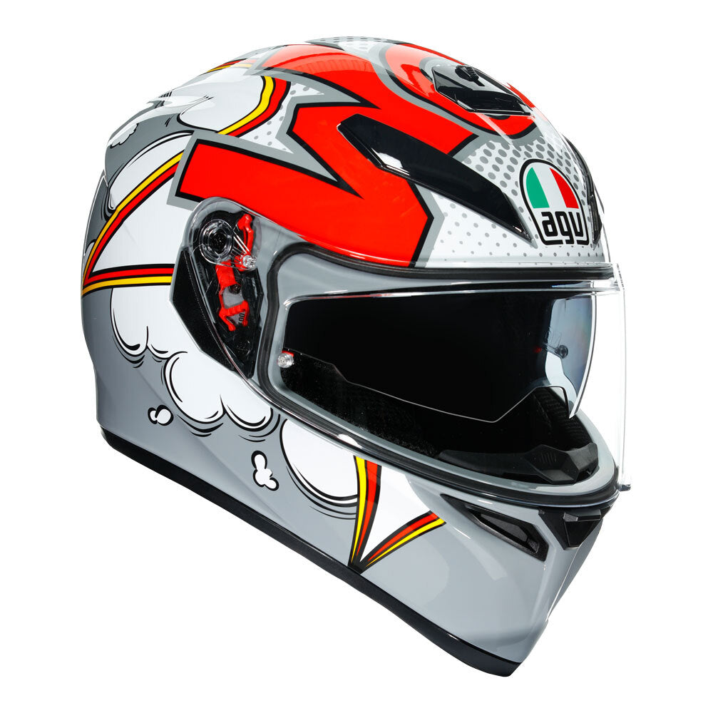 AGV K3 SV BUBBLE GREY/WHITE XL