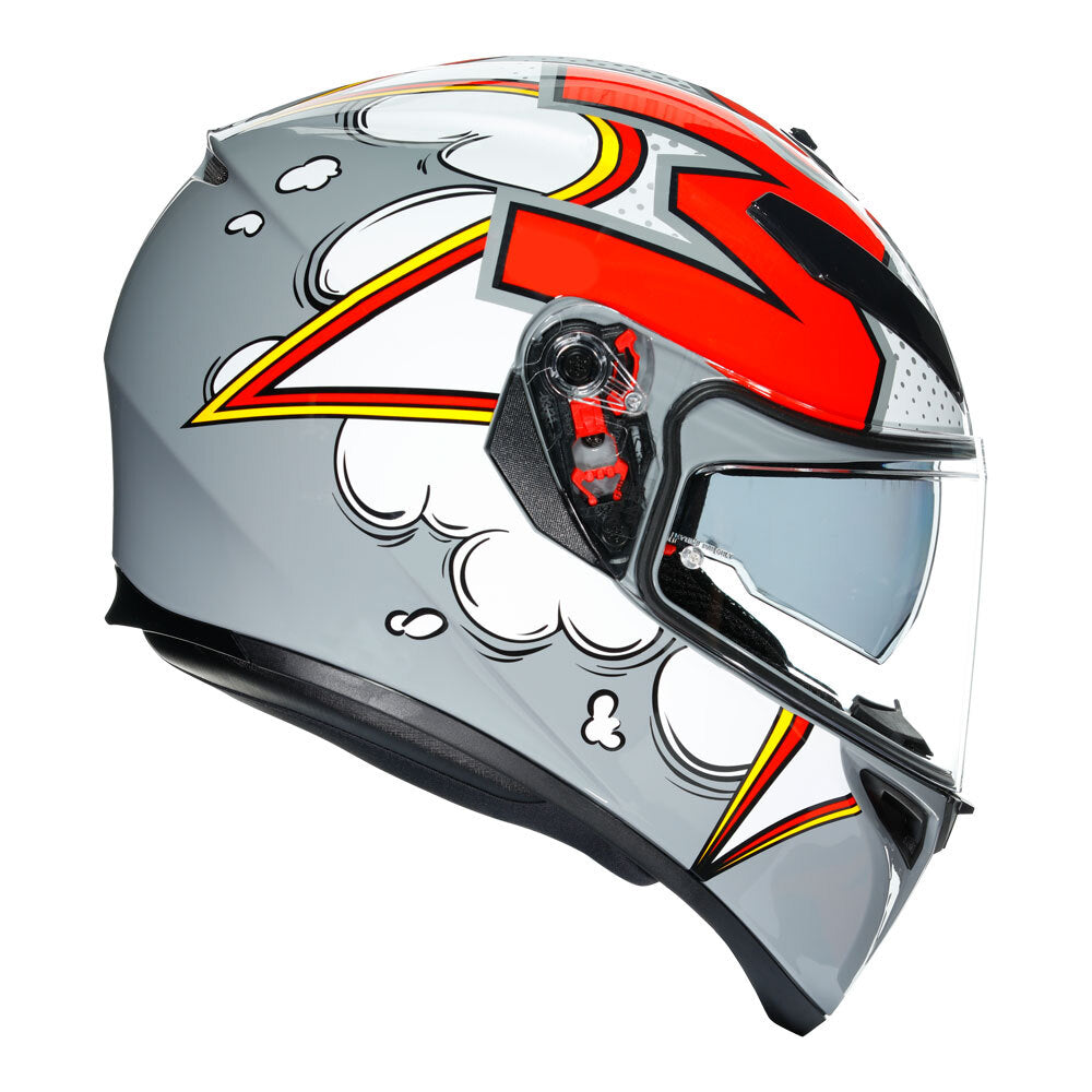 AGV K3 SV BUBBLE GREY/WHITE XL