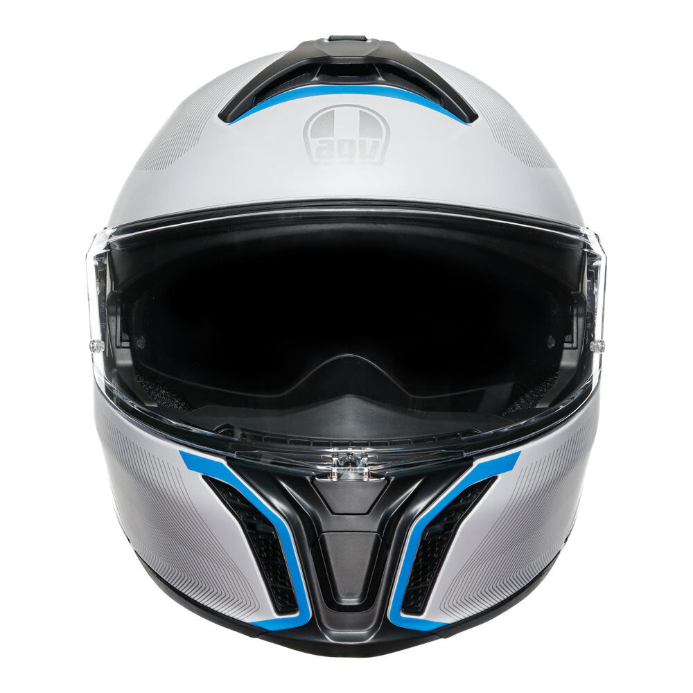 AGV TOURMODULAR FREQUENCY LIGHT GREY/BLUE XXL