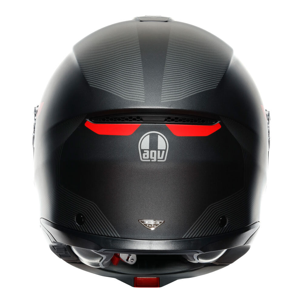 AGV TOURMODULAR FREQUENCY MATT GUNMETAL/RED S