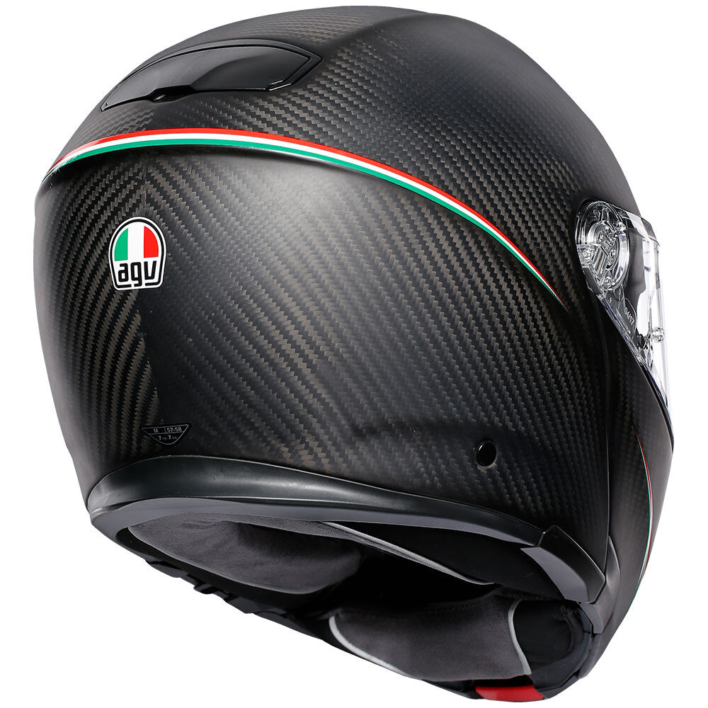 AGV SPORTMODULAR - TRICOLORE MATT CARBON/ITALY M