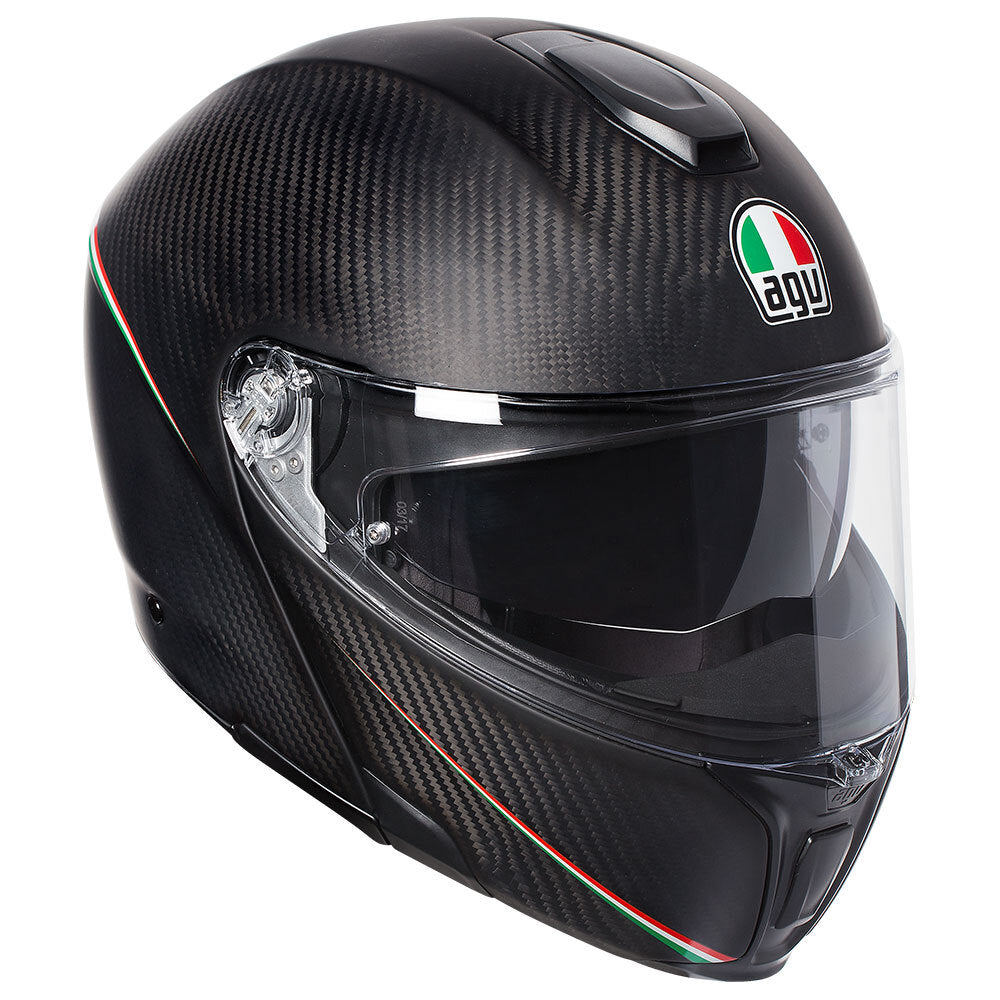 AGV SPORTMODULAR - TRICOLORE MATT CARBON/ITALY L