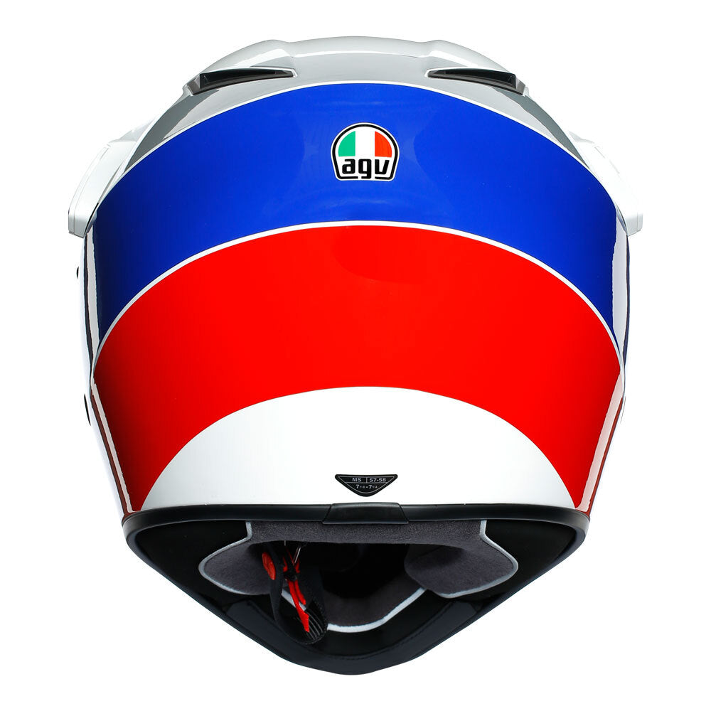 AGV AX9 - ATLANTE WHITE/BLUE/RED MS