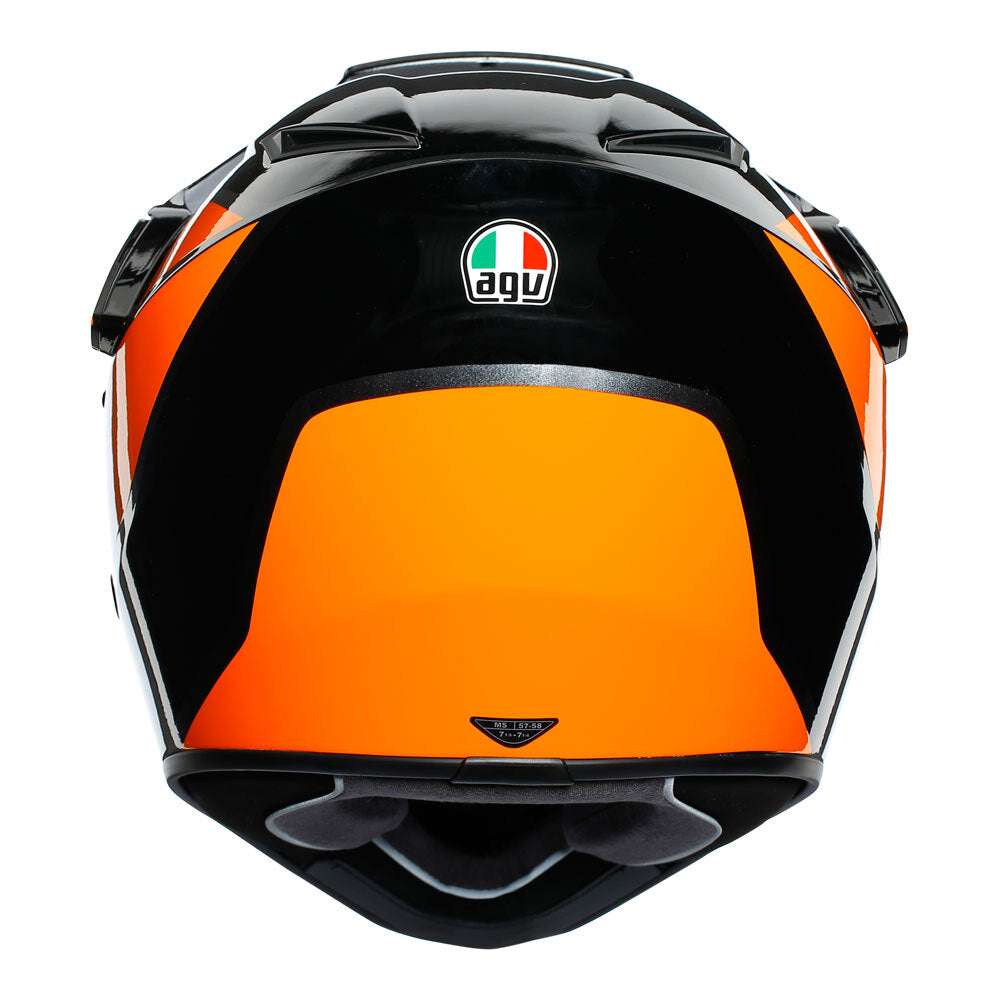 AGV AX9 - TRAIL GUMETAL/ORANGE MS