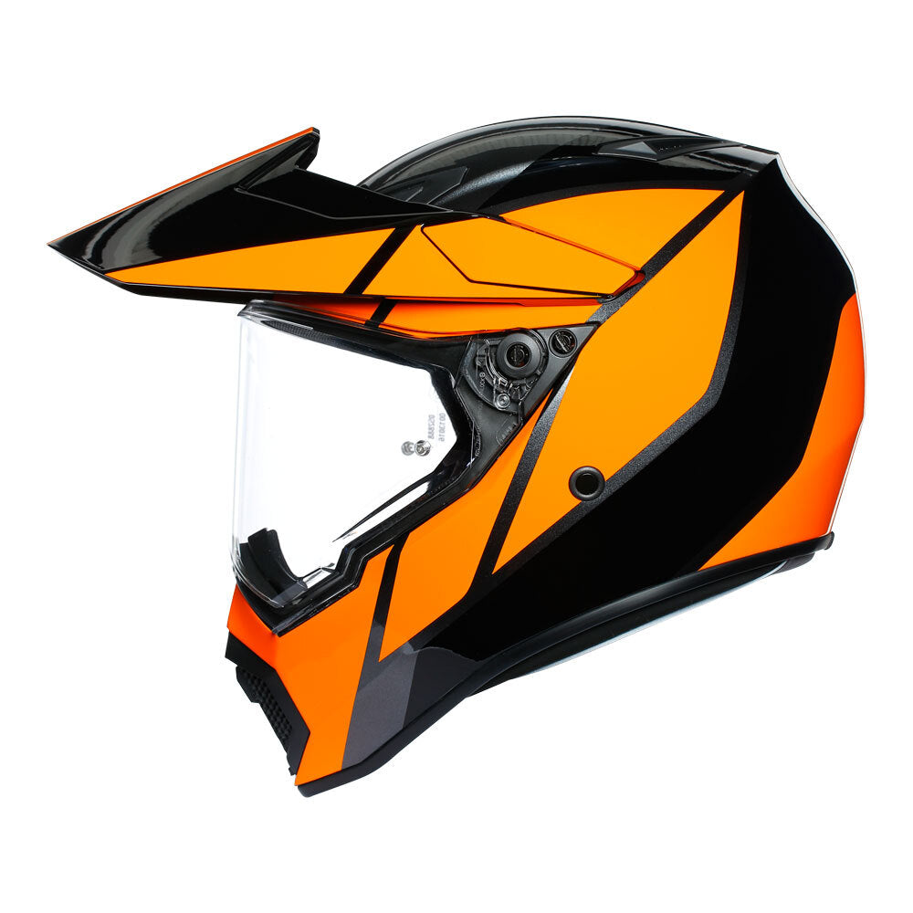 AGV AX9 - TRAIL GUMETAL/ORANGE MS