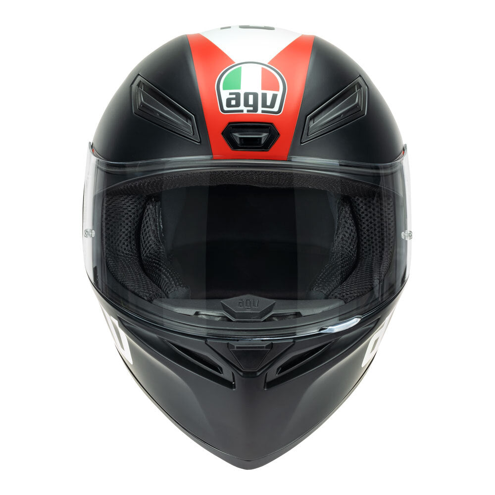 AGV K1 -  GRIP MATT BLACK/RED MS
