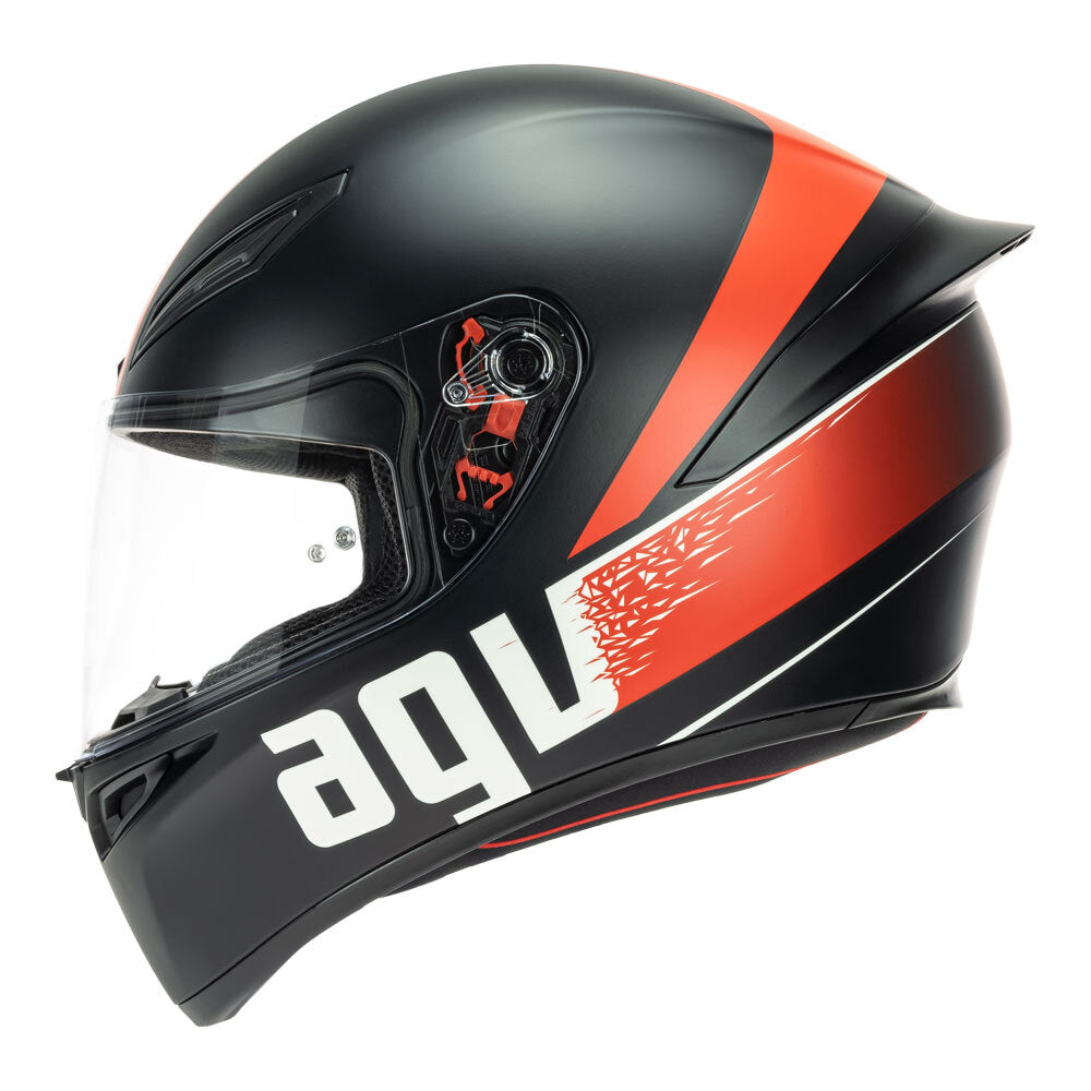 AGV K1 -  GRIP MATT BLACK/RED MS
