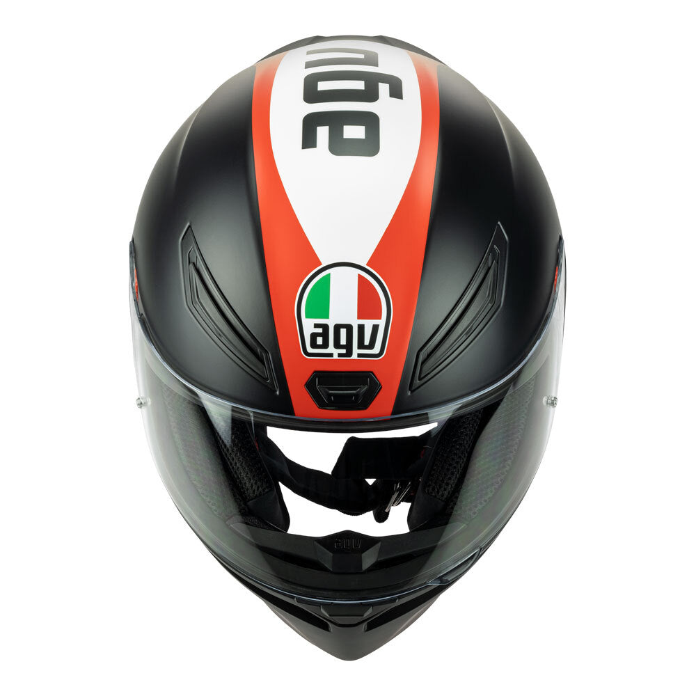 AGV K1 -  GRIP MATT BLACK/RED ML