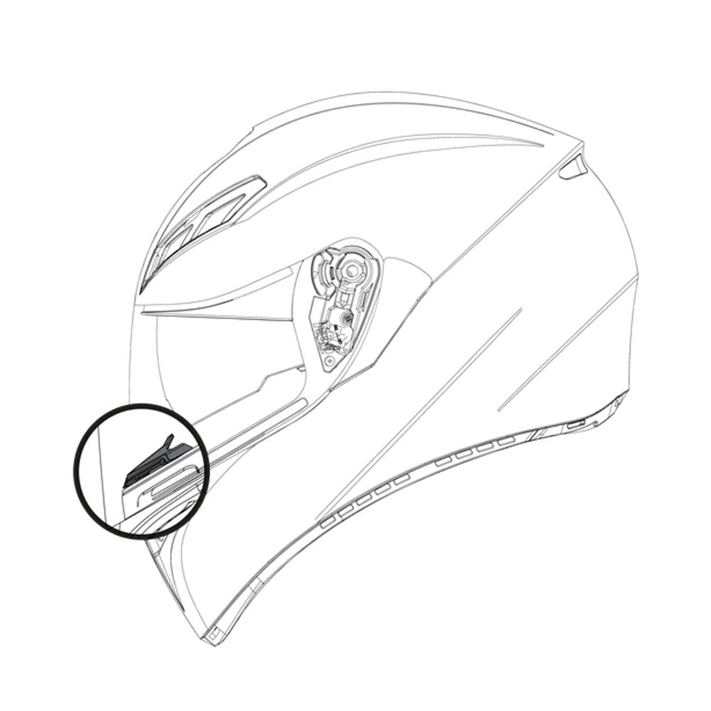 AGV BREATH DEFLECTOR K3 SV / K5 S / K1