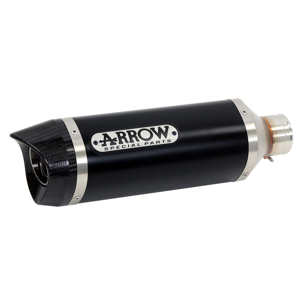 ARROW Silencer STREET THUNDER Aluminium Dark with Carbon End Cap  - 82-718-12AKN