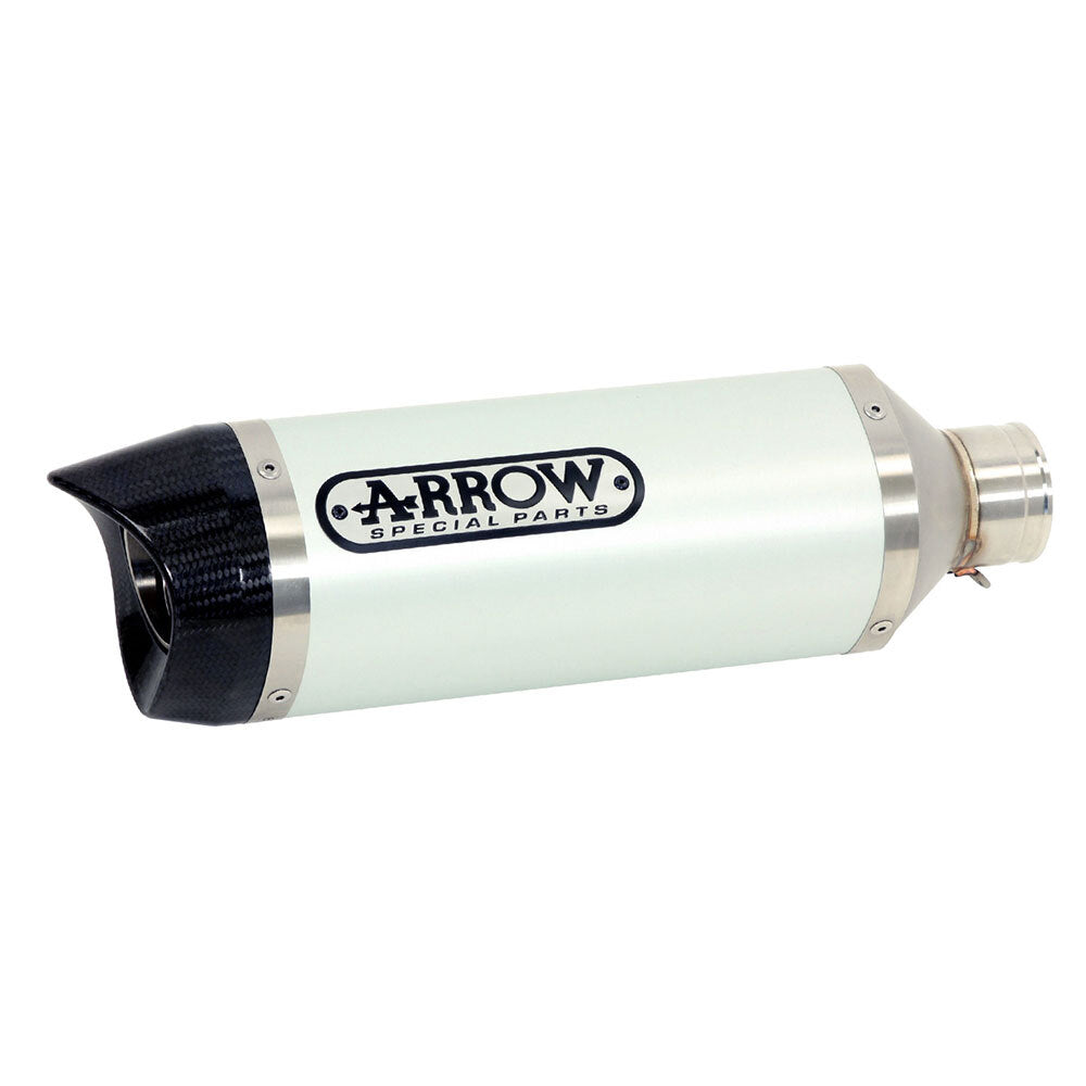 ARROW 71892AK - Silencer : THUNDER Aluminium Silver with Carbon End Cap<br>HONDA CB / CBR 650R for 2019 >>