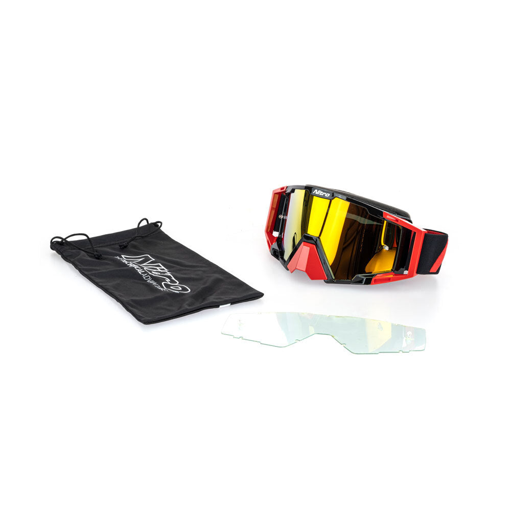 NITRO NV-100 MX GOGGLE RED/BLACK