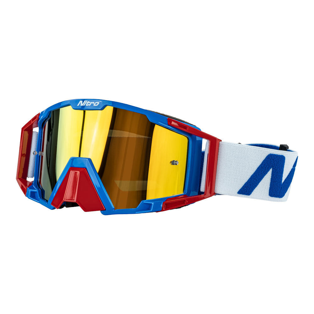 NITRO NV-100 MX GOGGLE BLUE/RED/WHITE