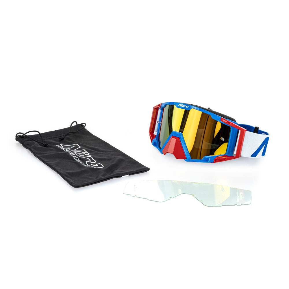 NITRO NV-100 MX GOGGLE BLUE/RED/WHITE