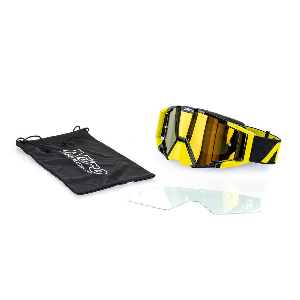 NITRO NV-100 MX GOGGLE FLURO YELLOW