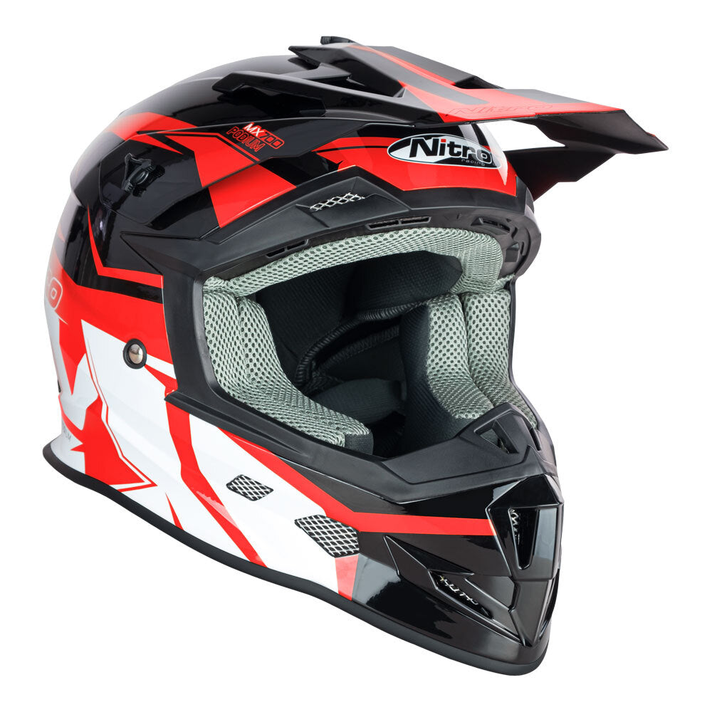 NITRO MX700 BLACK/RED/WHITE XL