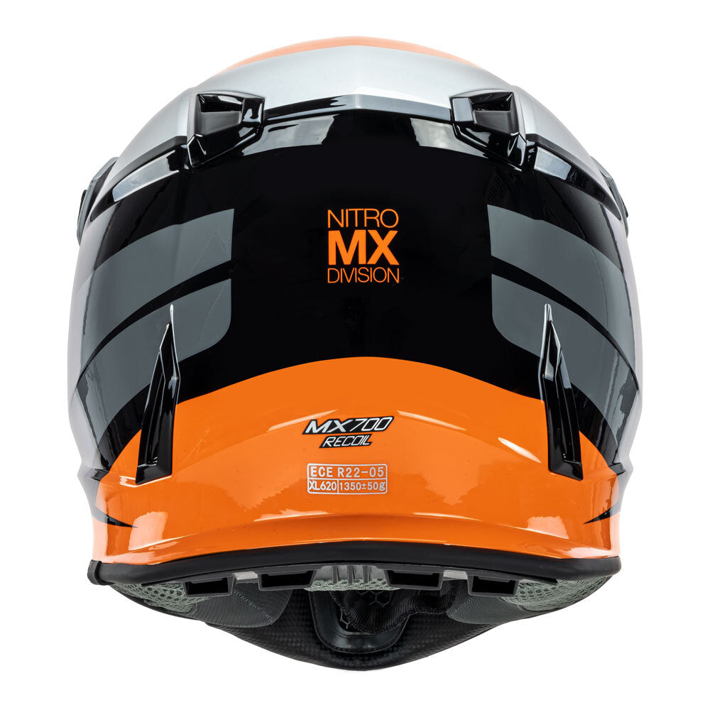 NITRO MX700 RECOIL GREY/BLACK/ORANGE M