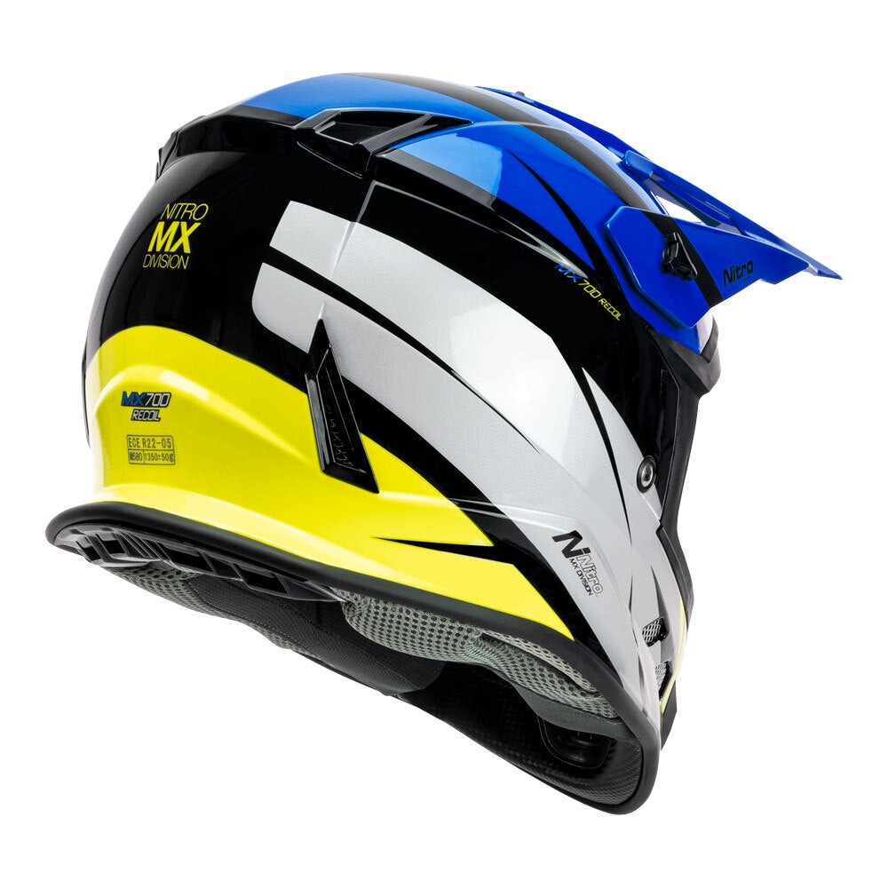 NITRO MX700 RECOIL BLACK/BLUE/WHITE/FLURO M