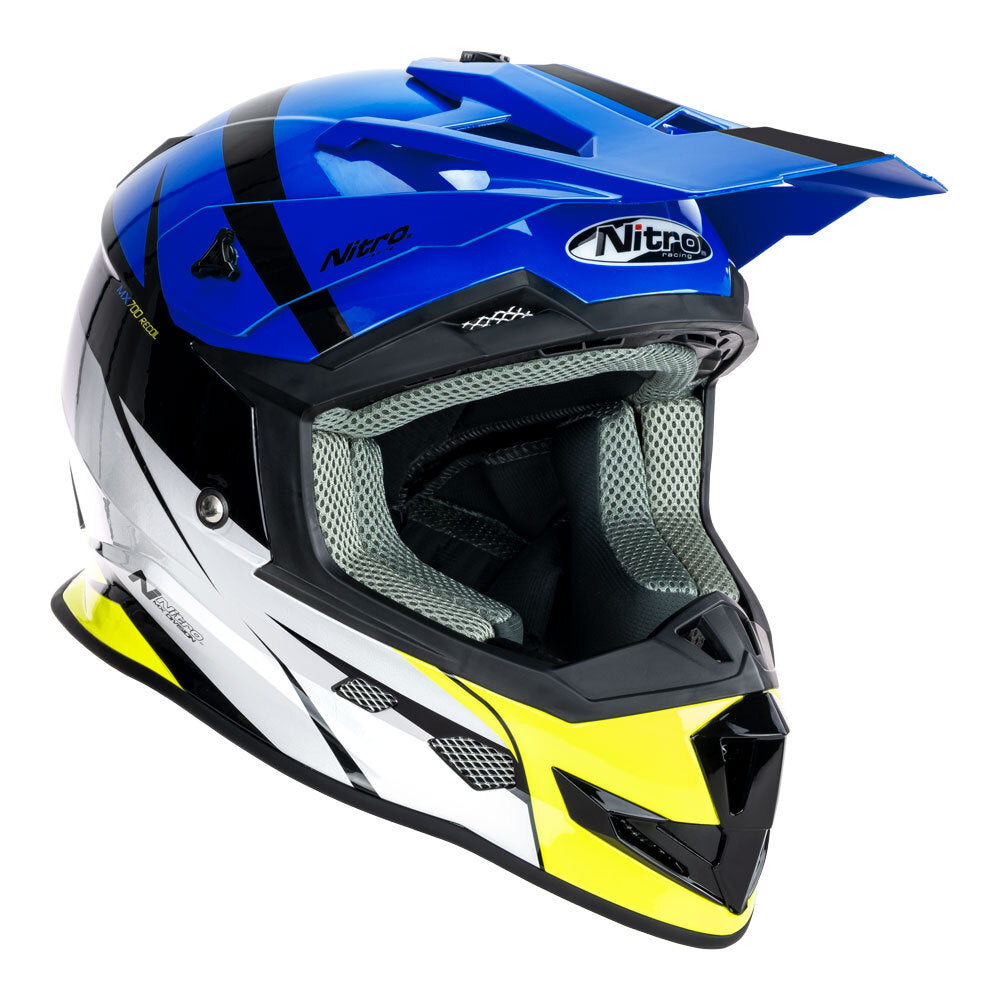 NITRO MX700 RECOIL BLACK/BLUE/WHITE/FLURO XL