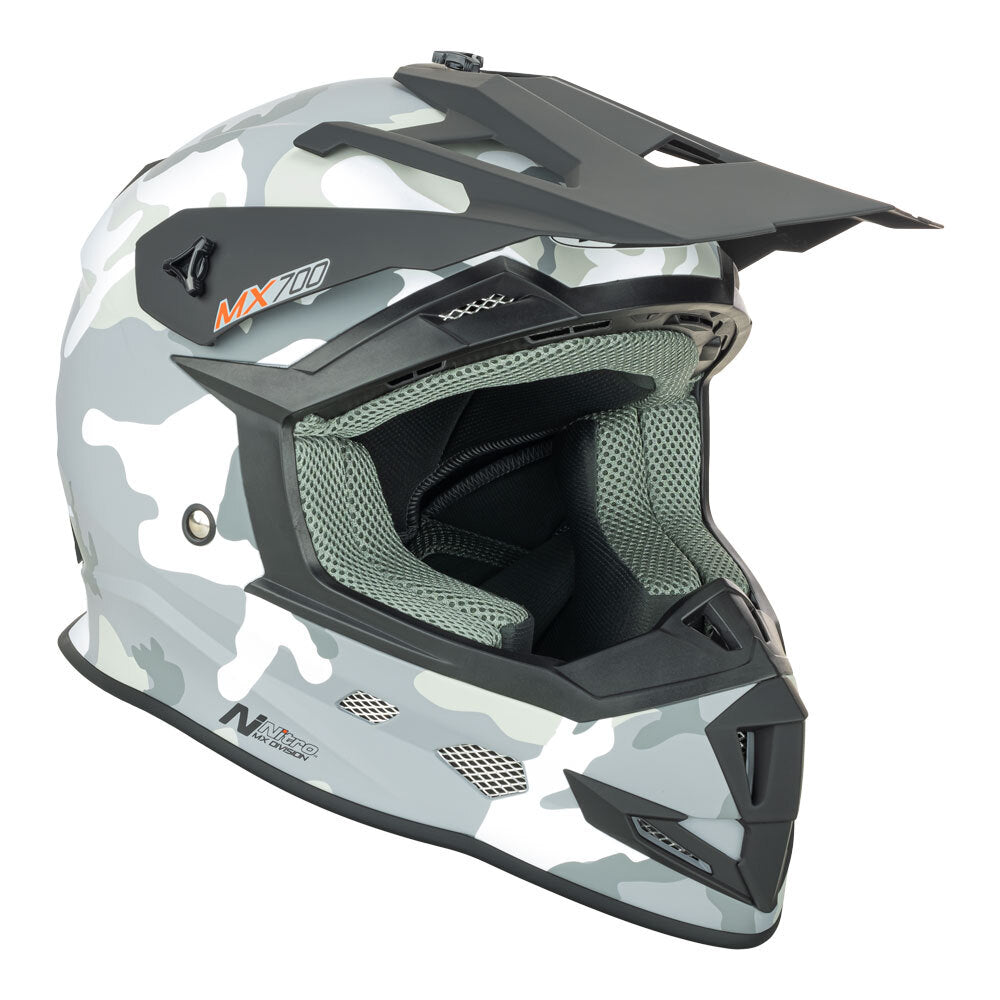 NITRO MX700 YOUTH MATT CAMO/WHITE M