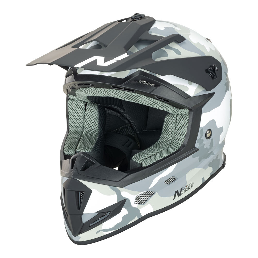 NITRO MX700 YOUTH MATT CAMO/WHITE M