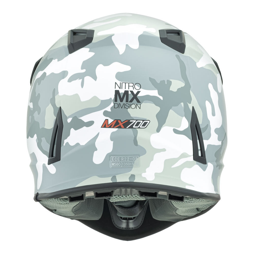 NITRO MX700 YOUTH MATT CAMO/WHITE M