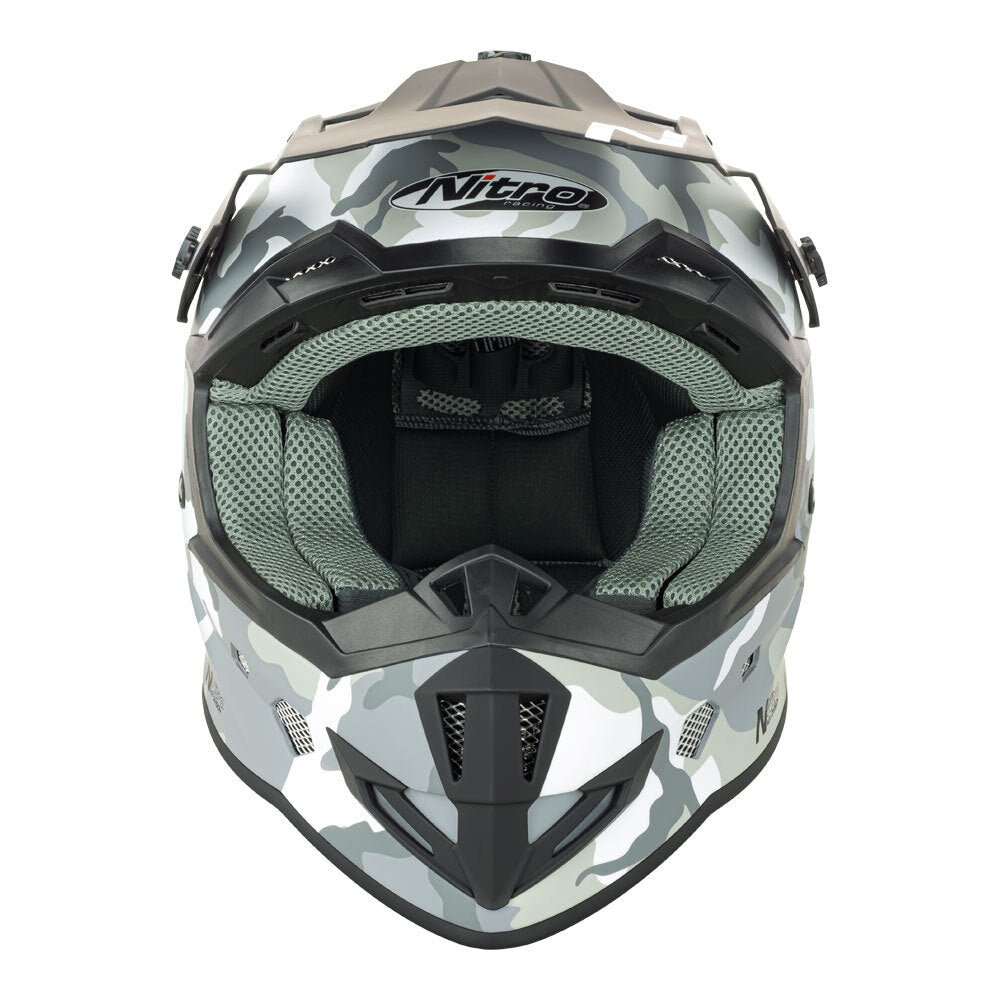 NITRO MX700 YOUTH MATT CAMO/WHITE M