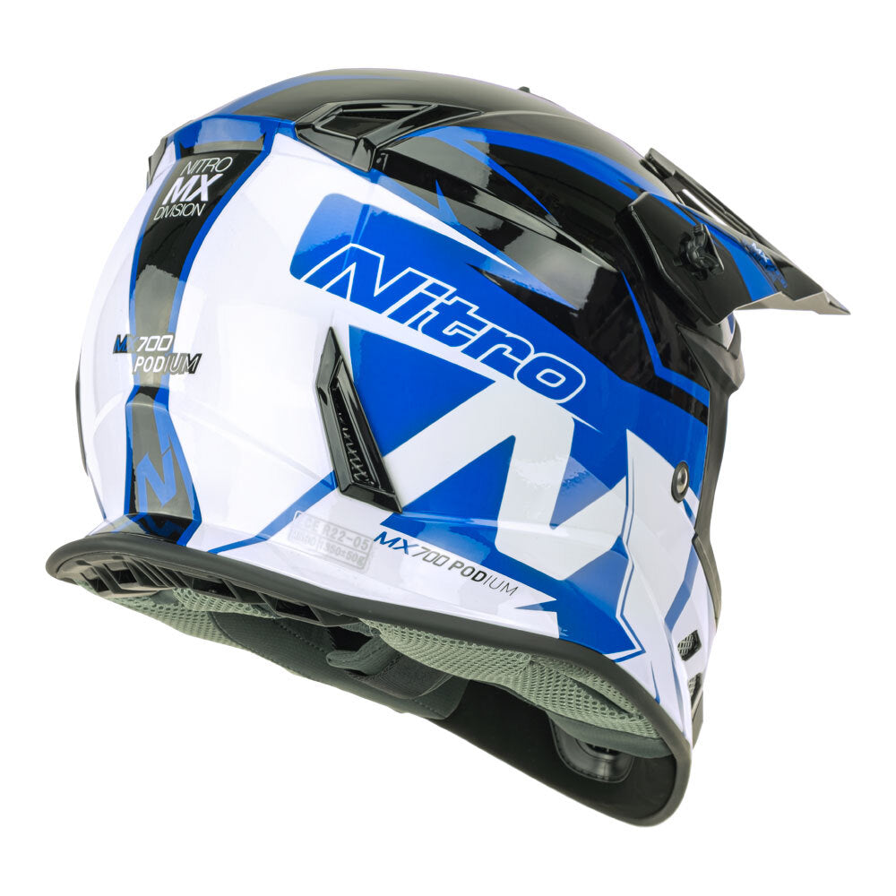 NITRO MX700 YOUTH BLACK/BLUE/WHITE S