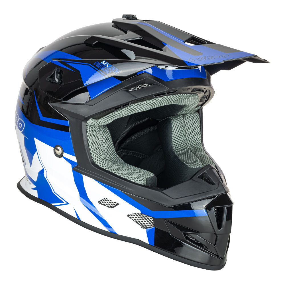 NITRO MX700 YOUTH BLACK/BLUE/WHITE L