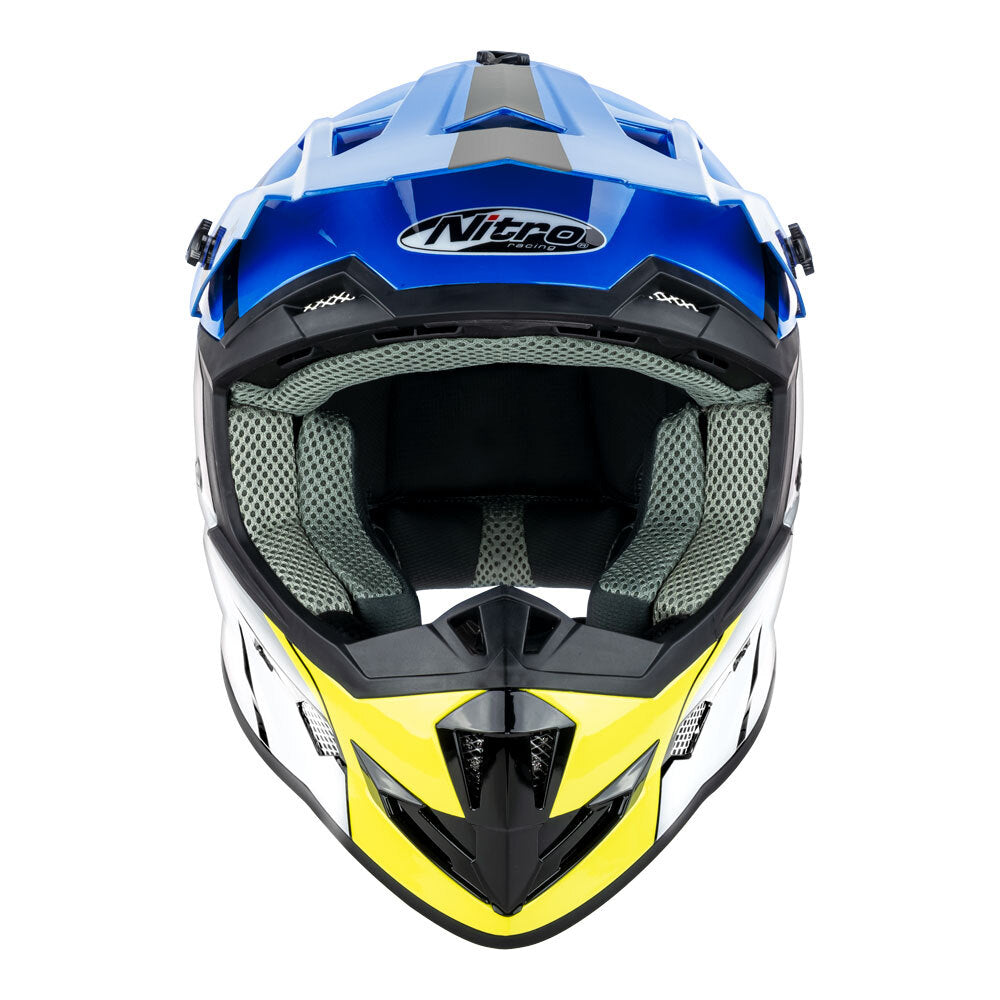 NITRO MX700 YOUTH RECOIL BLACK/BLUE/WHITE/FLURO YELLOW M