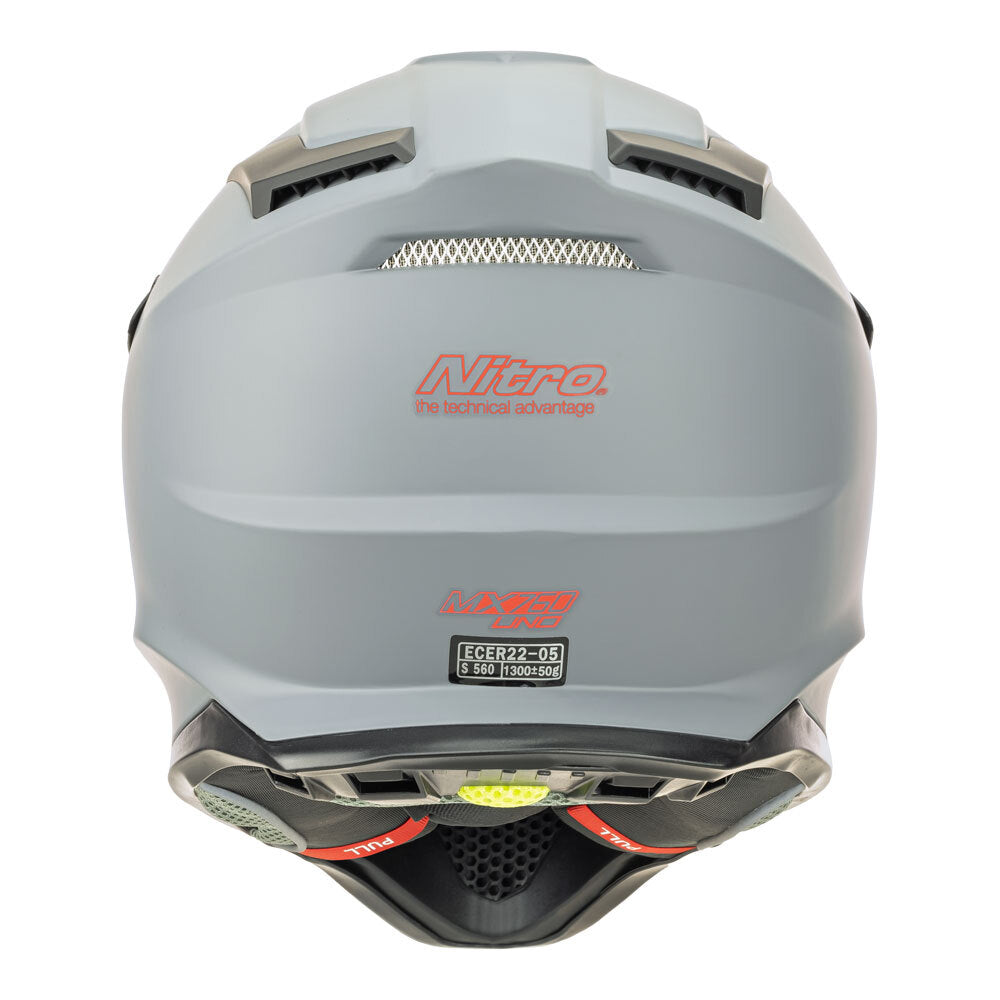 NITRO MX760 SATIN GUNMETAL/RED LOGO M