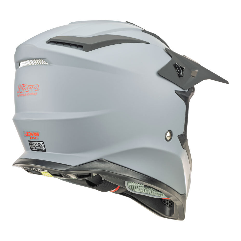 NITRO MX760 SATIN GUNMETAL/RED LOGO M