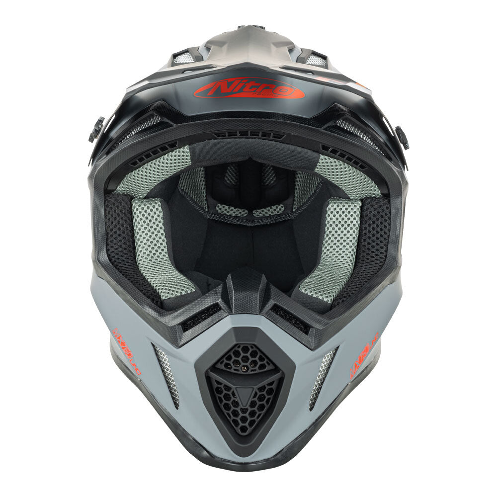NITRO MX760 SATIN GUNMETAL/RED LOGO L