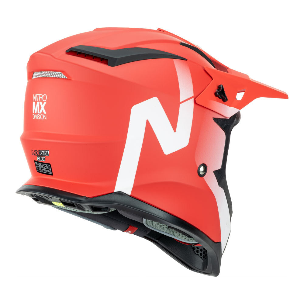 NITRO MX760 SATIN RED/WHITE M