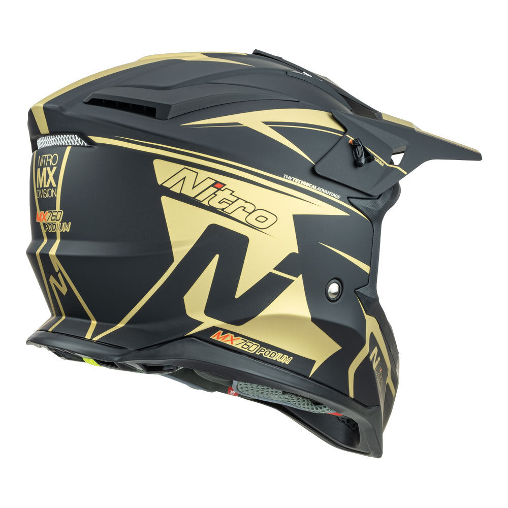 NITRO MX760 SATIN BLACK/GOLD S