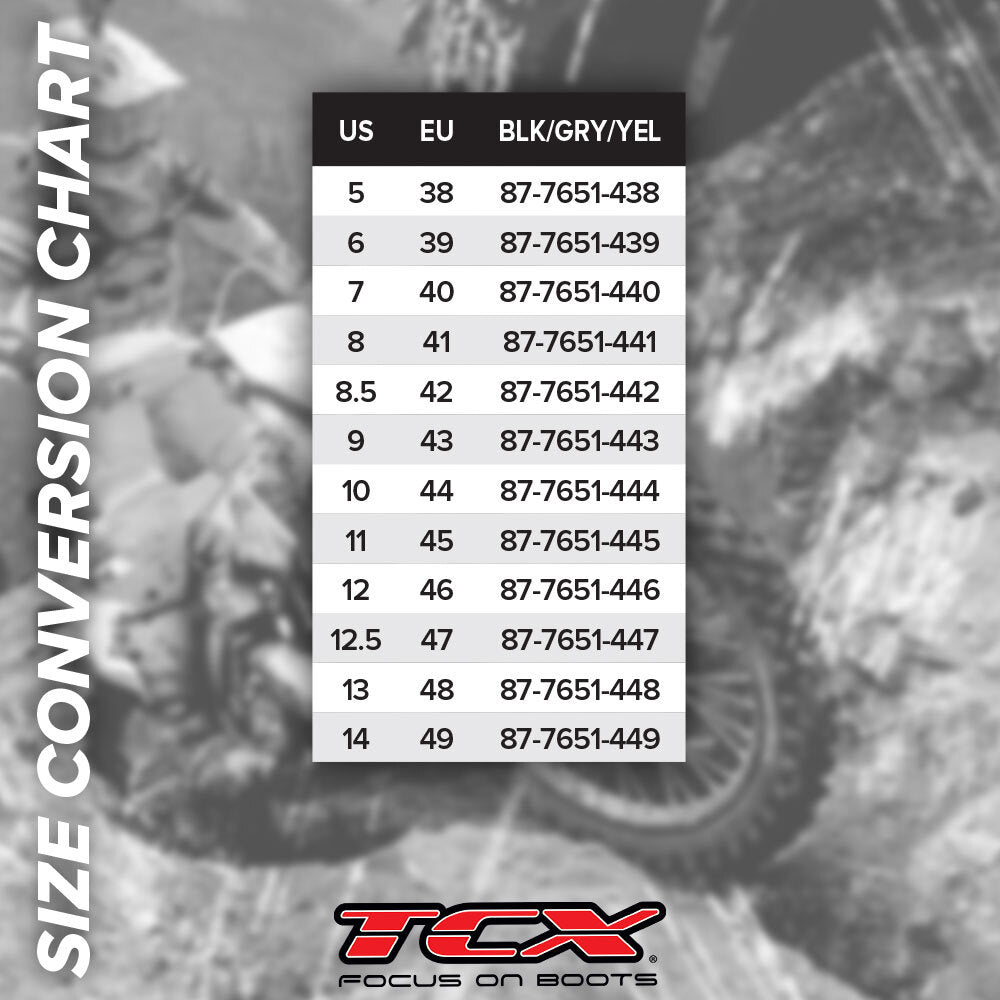 TCX RT-RACE PRO AIR BOOTS BLACK/GREY/YELLOW EU 46