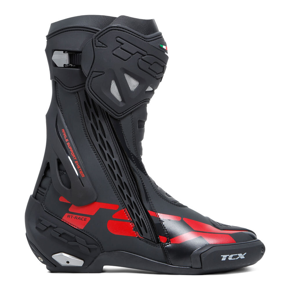 TCX RT-RACE BOOTS BLACK/ GREY/ RED 42