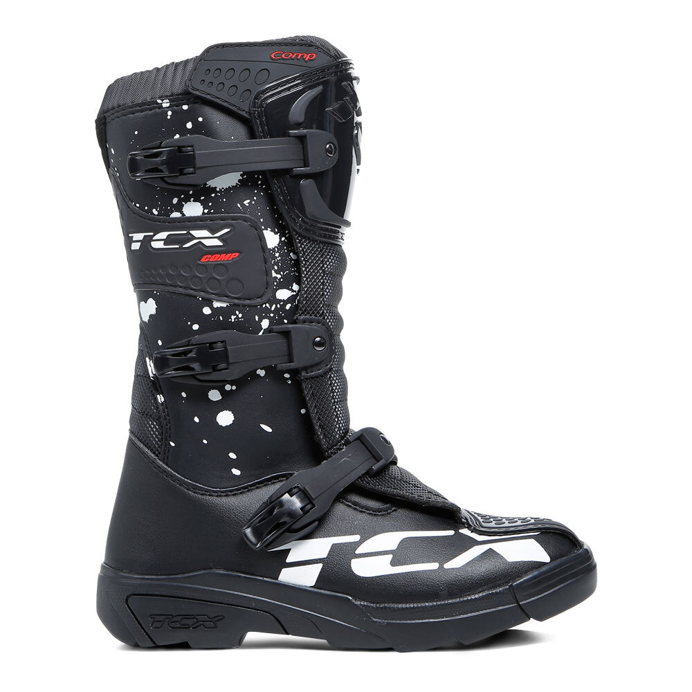 TCX COMP KID BOOTS BLACK/ WHITE 29