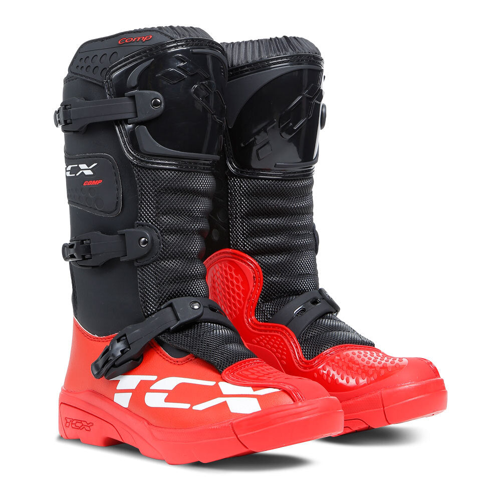 TCX COMP KID BOOTS BLACK/ RED 29