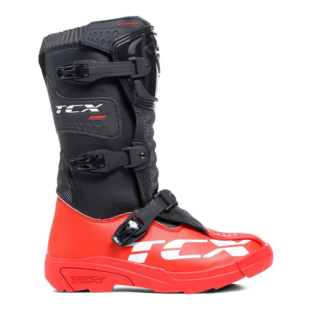 TCX COMP KID BOOTS BLACK/ RED 29