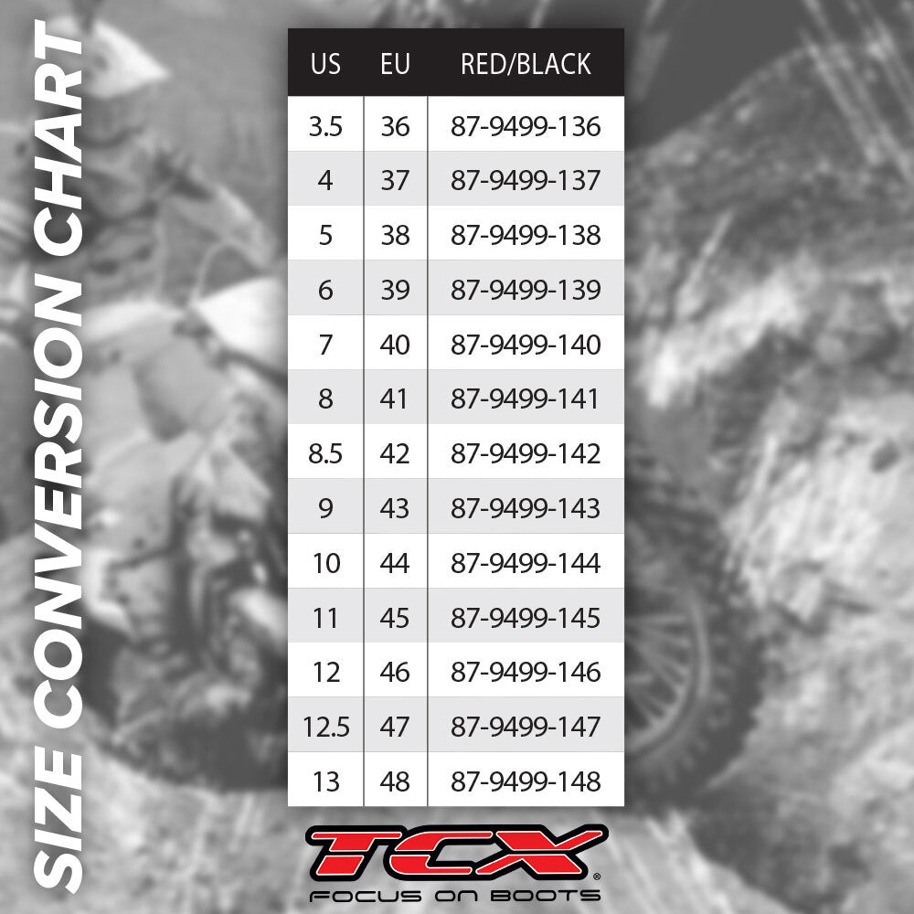 TCX PADDOCK - RED/BLACK EU 42