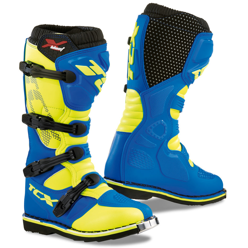 TCX X-BLAST BOOTS BLUE/FLUORO YELLOW EU 48