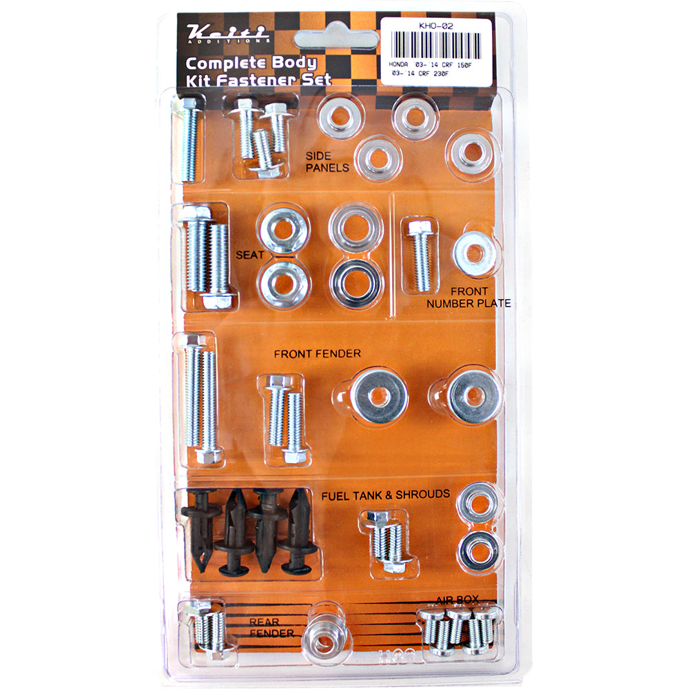 KEITI - COMPLETE BODY KIT FASTNER SET - HONDA - 88-1KHO-02