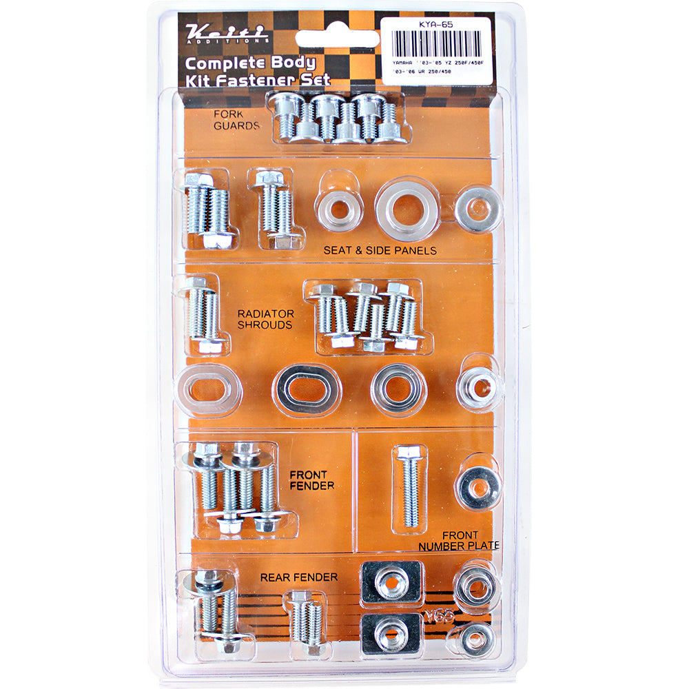 KEITI - COMPLETE BODY KIT FASTNER SET - YAMAHA - 88-1KYA-65