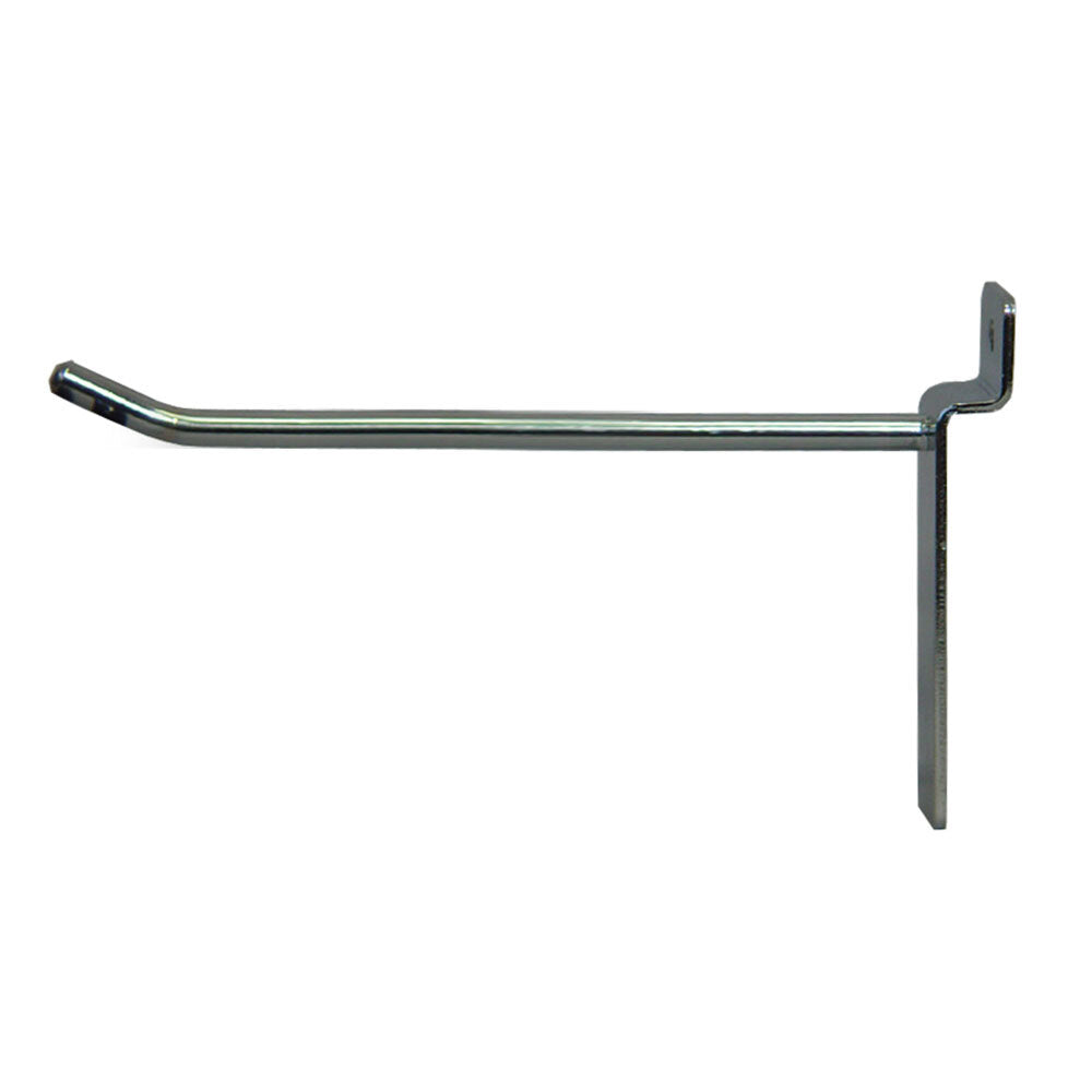 HOOK 100mm CHROME - SLATWALL & SLATGRID PANEL  SW/H4